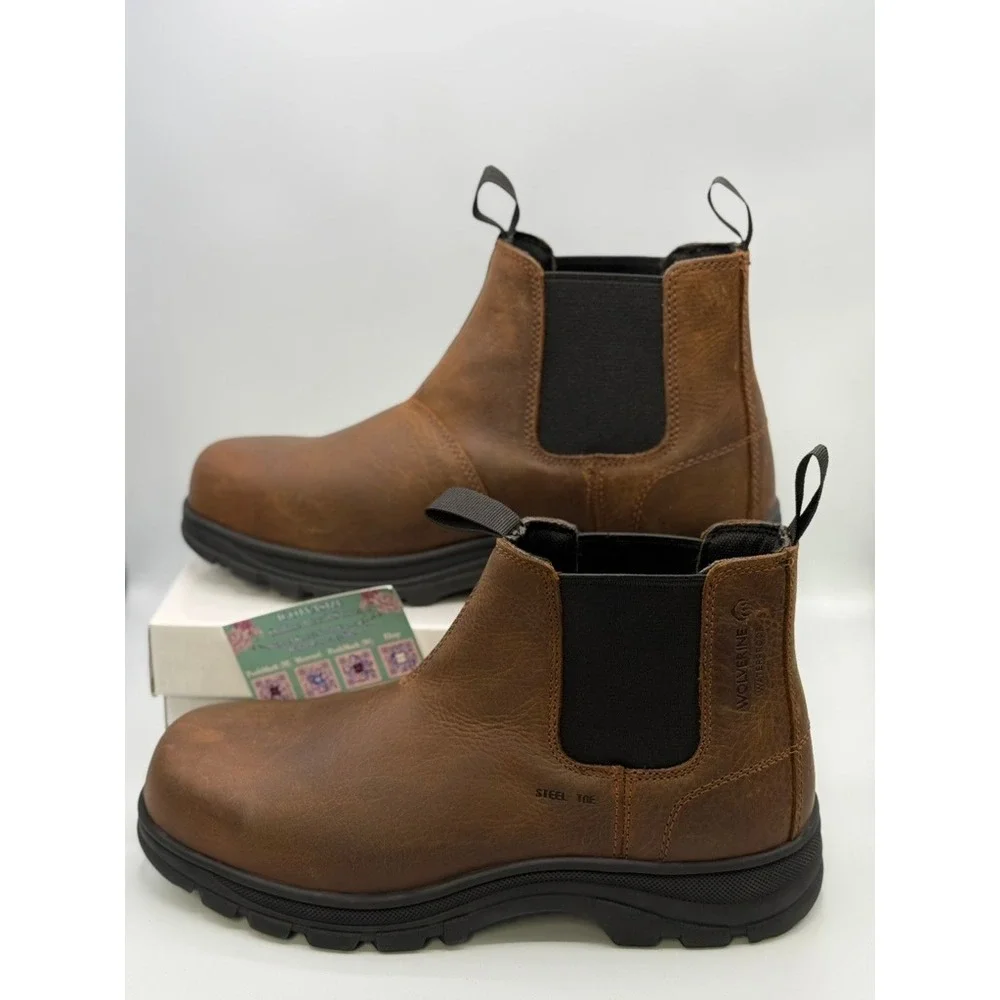 Wolverine W251050 Sudan Brown Steel‎ Toe Carlsbad Slip-On Romeo Work Boot 11M